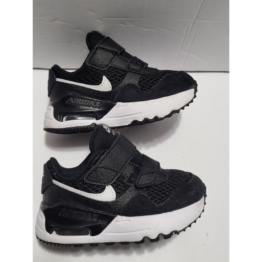 Nike Air Max DQ0286-001 Toddler Boy’s Sneakers Size 5C Black/White Colors